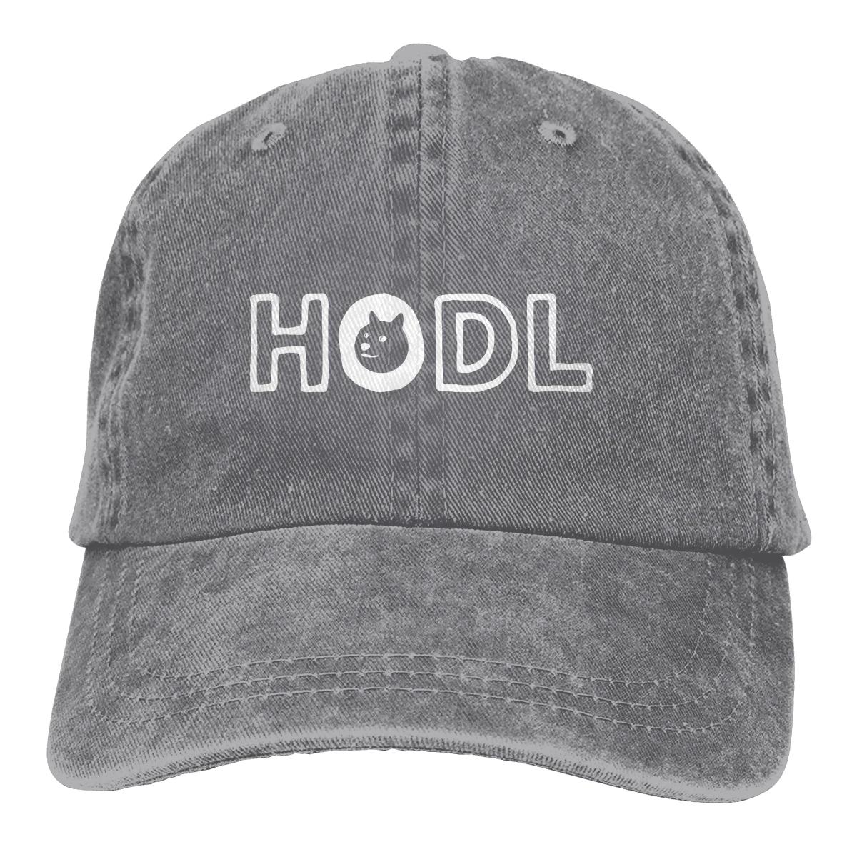 Doge Hodl White Baseball Cap Men Hats Women Visor Protection Snapback Dogecoin Cryptocurrency Miners Meme Caps Adjustable