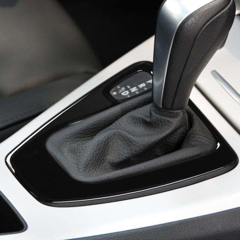 Suitable for BMW Old 3 Series E90/E92/E93 Gear Panel Scratch Resistant Glossy Piano Black Car Center Console Decoration