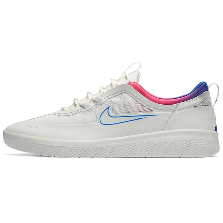 

Nike Sb Nyjah Free 2 Summit White Pink Blast Racer Blue CU9220-100 38.5