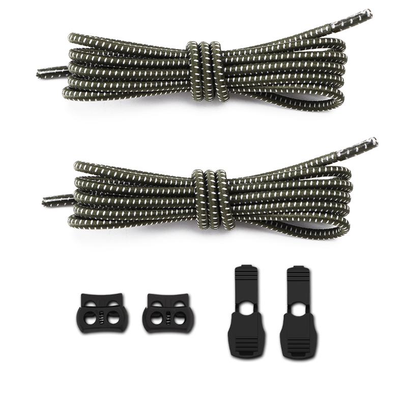 1Pair/3Pair New Unisex Round Elastic Shoelace High-Quality Laces for Sneakers and Casual Shoes Available in A Variety of Colors