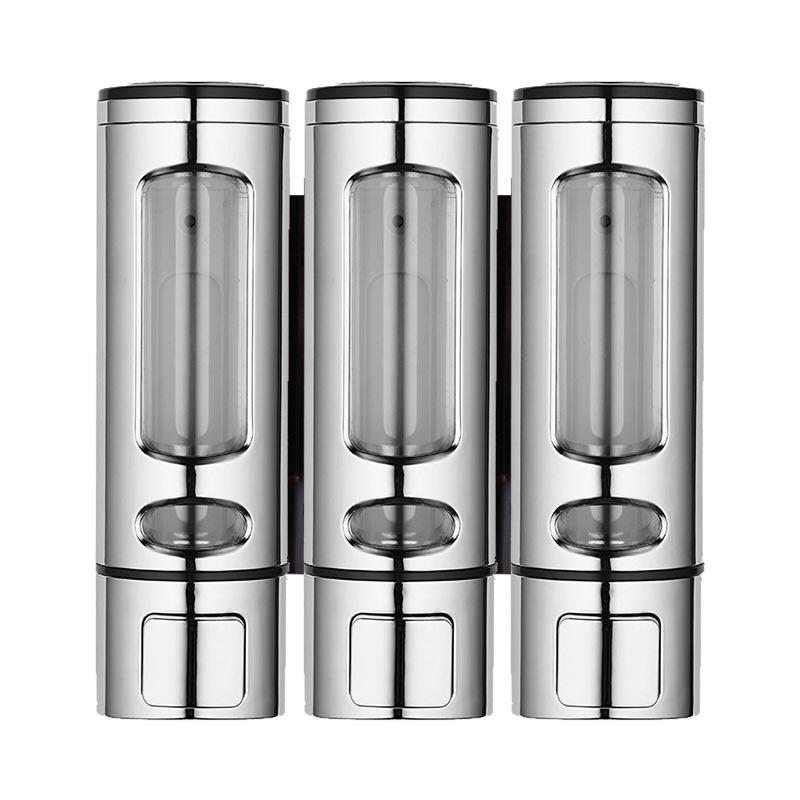 Wall-Mounted ABS Manual Soap & Hand Sanitizer Dispenser for Kitchen & Hotel
