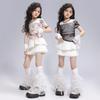 Children's Jazz Dance Costume Girls Sweet Cool Children's Catwalk JAZZ Women's Troupe Vest Girls Street Dance Costume Summer