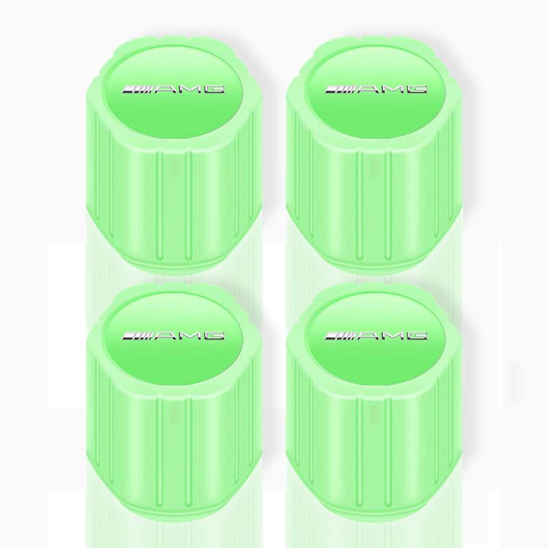 Leuchtende Auto-Reifenventilkappen Fluoreszierende Motorrad-Radreifen Für Mercedes Benz AMG W212 W205 W246 W177 W176 W213 GLC GLE GLS ML Willkommen Laserlampe