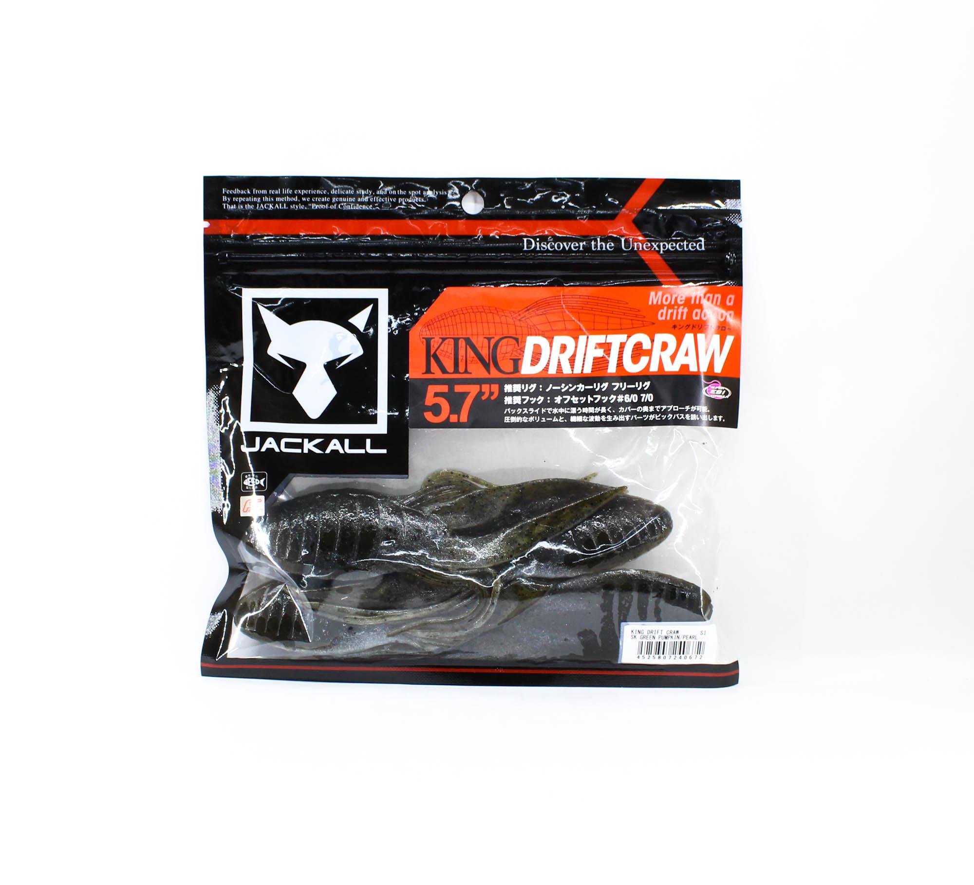 

Jackall Soft Lure King Drift Craw 5.7 Inch SK Green Pumpkin Pearl (0672)