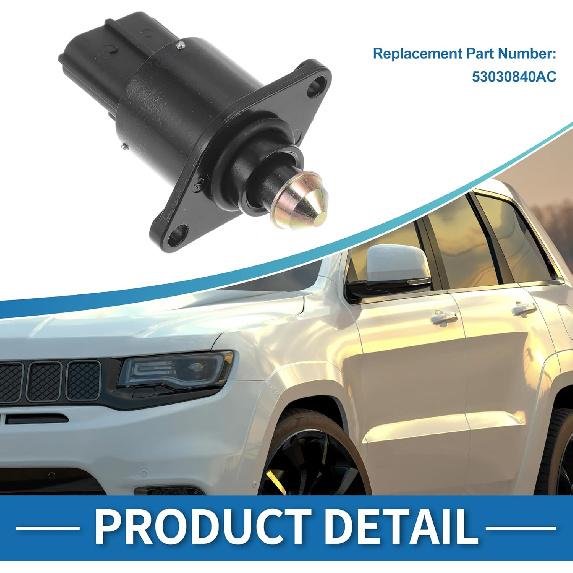 Car Idle Air Control Valve for Jeep Liberty 2002-2003 Replace No.53030840AC IACV Idle Motor Idle Air Control Valve for Stable Engine Operation