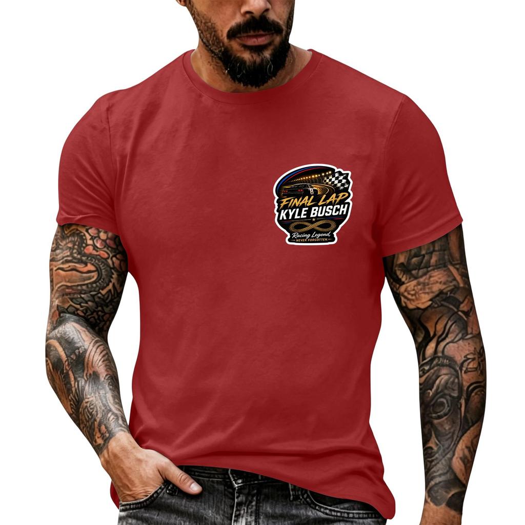 Men's Short Sleeve T Shirt Nascar Racing Inspired Graphic Tee Casual Summer Top Vintage Motorsport Enthusiast Shirt