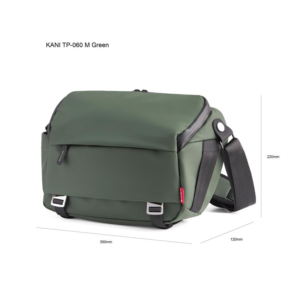 KANI Camera Bag Shoulder Compatible with Interchangeable Lens Waterproof 37 x 13 x Fits Includes Two Tripod Mountable Product 816337 TP-060M Green,