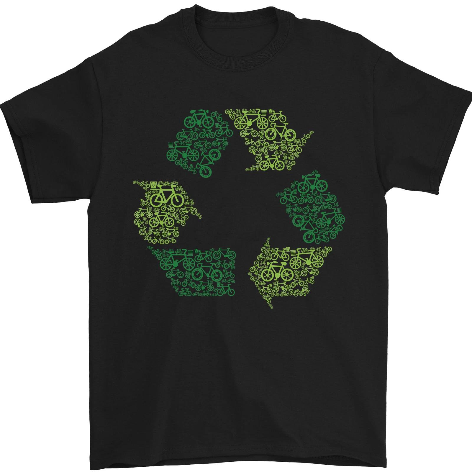 Recycle Bike Fun Cyclist Funny Mens T-Shirt 100% Cotton 4XL