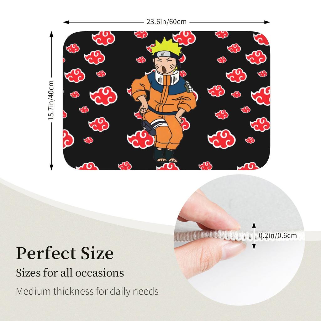Anime N-Narutoes Front Door Floor Entrance Welcome Mat Outdoor Kitchen Bath Doormat Bedroom Living Room Carpet Rug Footpad