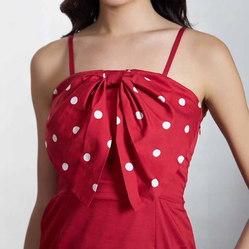 Virgio Women Mini Length Strap Fit And Flare Fit Sweet Heart Dress