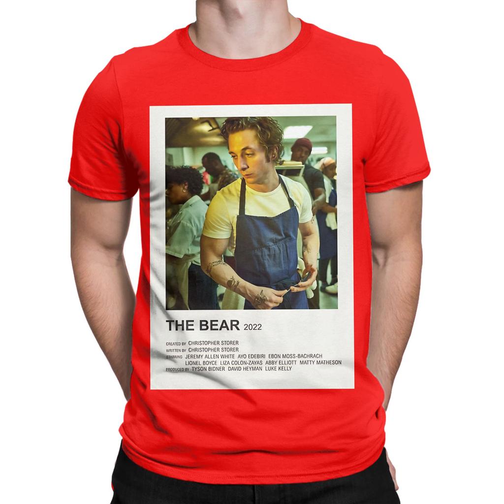 The Bbear Poster White Novelty Graphic 100 Cotton TShirt The Bbear Tops Tees For Unisex