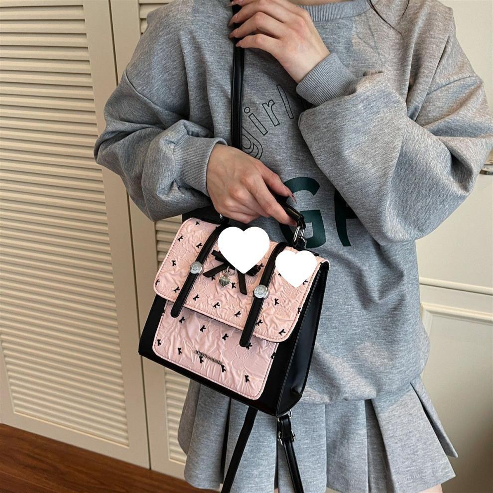 Amy Rabbit Women's Trendy Niche Texture Backpack - Versatile, Sweet & Cute Design for Commuting