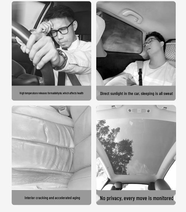 Compatible NIO Firefly EC6/ET5 Panoramic Sunroof Sunscreen & Insulation Curtain