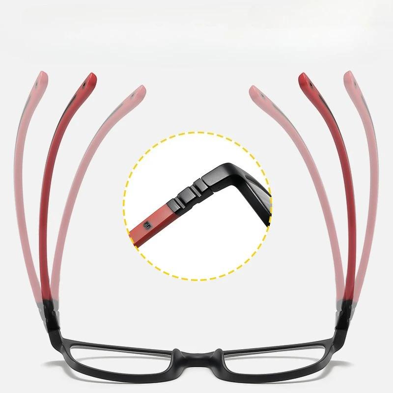 3 Kolory Okulary do Czytania Anty-Niebieskie Nowe Ultralekkie Kwadratowe Oprawki Zegarek Telefony Komórkowe Ochrona Oczu Okulary do Dalekowzroczności