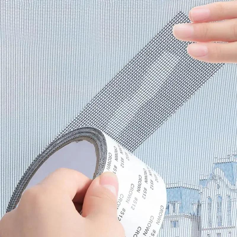 1PC Screen Repair Tape Window Door Waterproof Patch Self-adhesive Super Fix Anti-Insect Mosquito Net Mesh Broken Holes