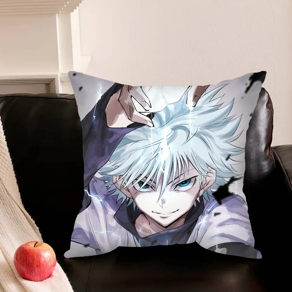 K-Killua Zoldyck H-Hunter X H-Hunter Pillowcase Living Room Sofa Cushion Cover Bedroom Room Bed Pillow Cover Home Decoration
