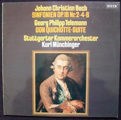LP Record JOHANN CHRISTIAN BACH, GEORG PHILIP - Sinfonien Op.18 Nr 2-4-6 / Don Quic 642030 Decca 1976 Germany Classical Used