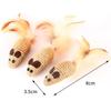 2Pcs Sisal False Mouse Cat Toy Bite Resistance Stuffed Toy Interactive Cat Toy Simulation Mice Kitten Self-Playing Plush Toys