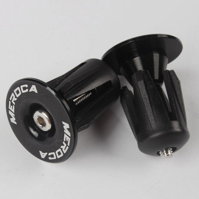 

1 Pair 34mm Aluminum Alloy Bicycle Bike Handlebar Grips Handle Bar End Plugs чорний