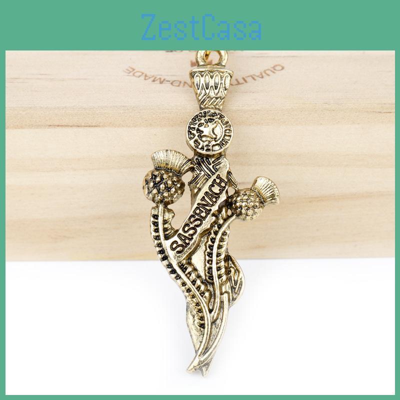 Sassenach Metal Outlander Necklace With Brass Finish For Gift Collection Or