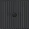 Black Drawer Cabinet 33 x 34.5 x 90 cm Engineered Wood