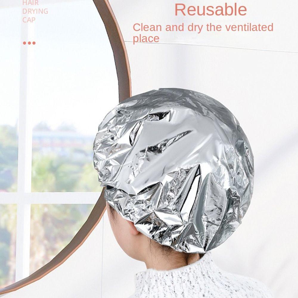 Insulation Salon Dyeing Cap Thermal Women Hair Care Tool Aluminum Foil Cap Shower Cap Bathing Hat