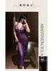 Plus Size 1275 Seductive Lace Mesh Cleavage-Revealing Nightgown
