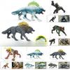 Children Mythical Animal Toy Model Plastic Realistic Snow Wolf Figurine For Kids Educational Play