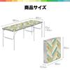 FIELDOOR Folding Aluminum Leisure Width 180cm X Depth 60cm X Height High and Low Work Table Table, Tri-Fold, 70cm/40cm [Aluminum-Like Silver],