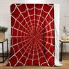 Red Web Pattern Warm blanket Design, Modern Style Flannel blanket for bedroom, living room, sofa, and nap.