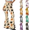 Women's Casual Halloween Print Flared Yoga Pants High Waist Stretchy Fit Comfortable Soft Fabric Design