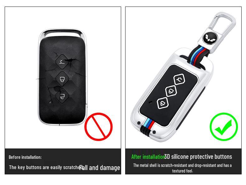 Wuling Xingchen 2021 Key Cover, Zinc Alloy Protective Shell for Xingyao Model