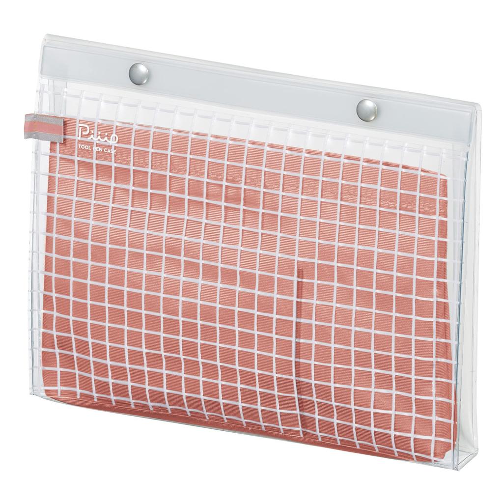 Kokuyo Pouch Pen Large A5 with Inner Oshikatsu Bag-in-Bag Case, Capacity, Size, Transparent, Case, Peep, F-VBF243-6