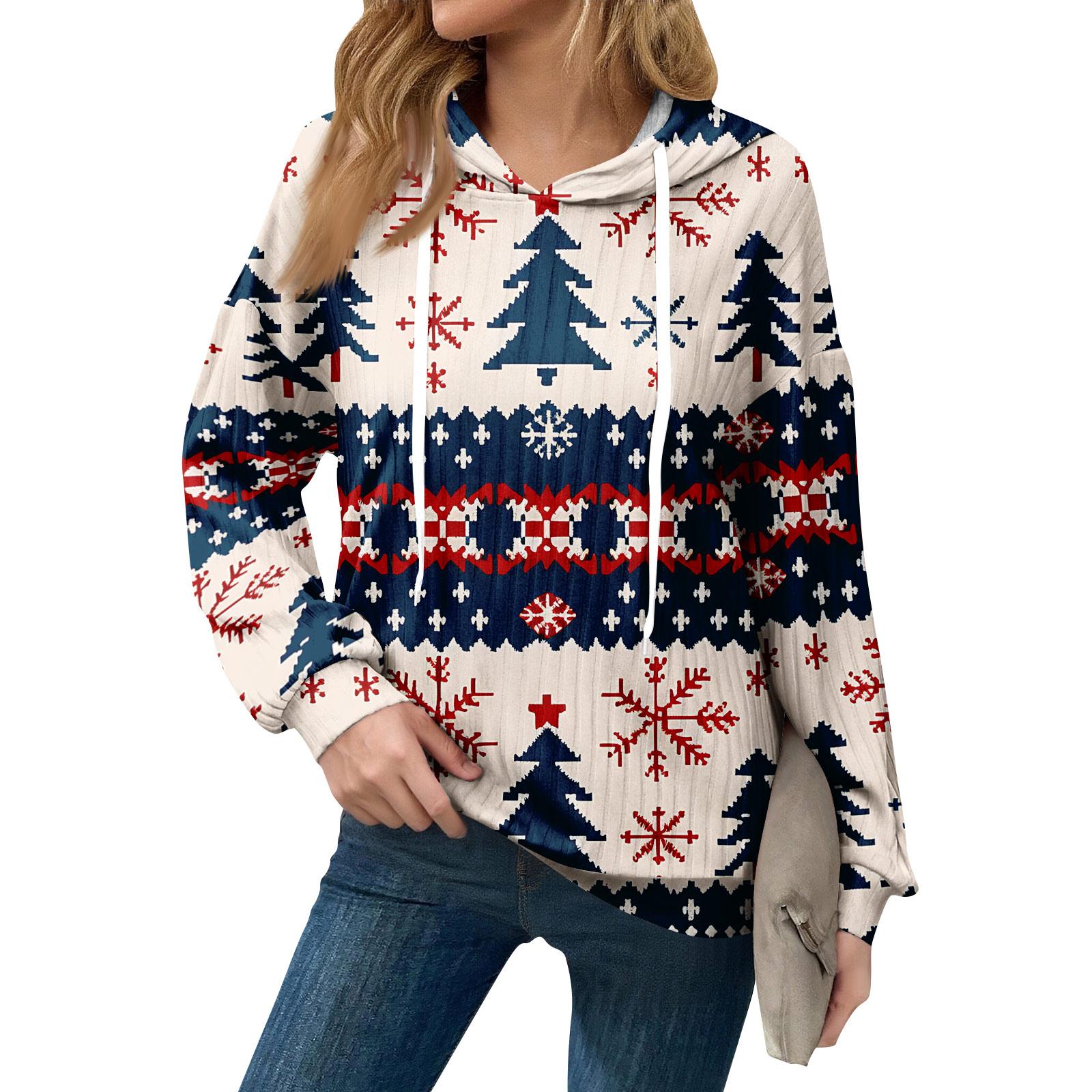 

Толстовки для женщин оверсайз зимние милые свитшоты пуловер трендовая осенняя одежда S синий