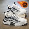 Winter student running sports shoes velvet cotton shoes soft soles heightening casual dad trendy shoes