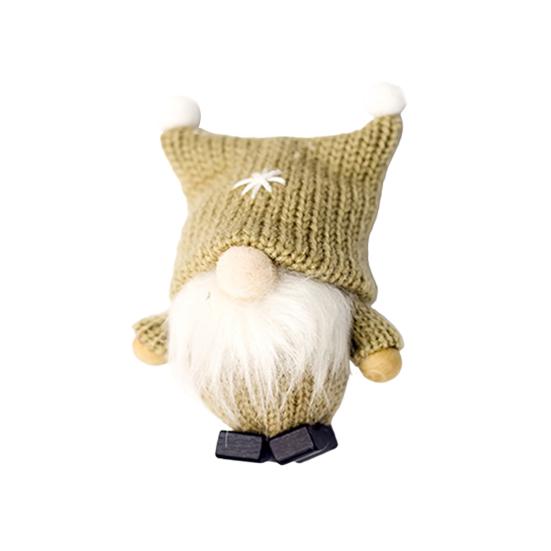 2Pcs Faceless Dolls Hanging Plush Ornament Knitted Cartoon Dolls Christmas Decorations Home Decor