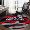 Portland Blazers Artwork Round Rug for Livingroom,Bedroom, Palyroom, Chair Rug, Area rug, Circle Carpet, Large Size Fan Christmas gift