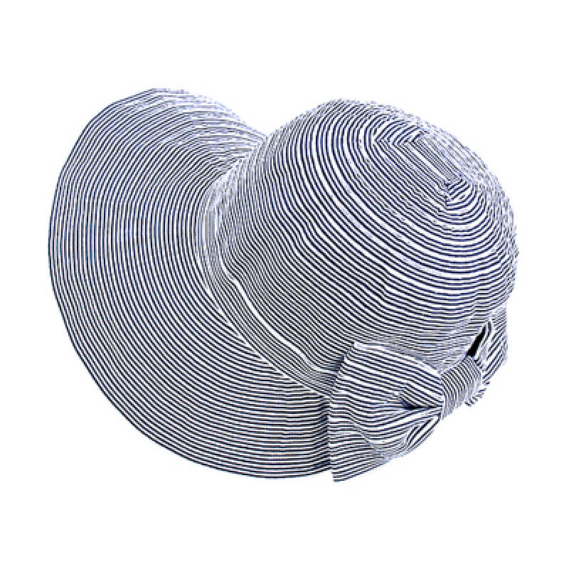 Portable Wire Brim Hat - Cruise Half Cap Ribbon H621 Beige Black/Free Size