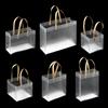 High-quality with Handles Decor Frosted PP Bags Translucent Tote Gift Wrapping Package