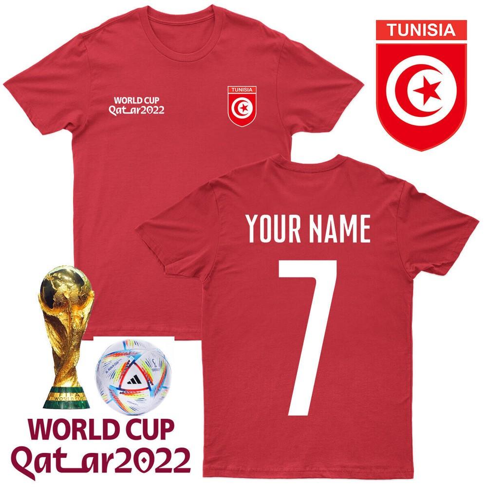 Tunisia Football T-Shirt Personalised Mens T Shirt Tee #WC