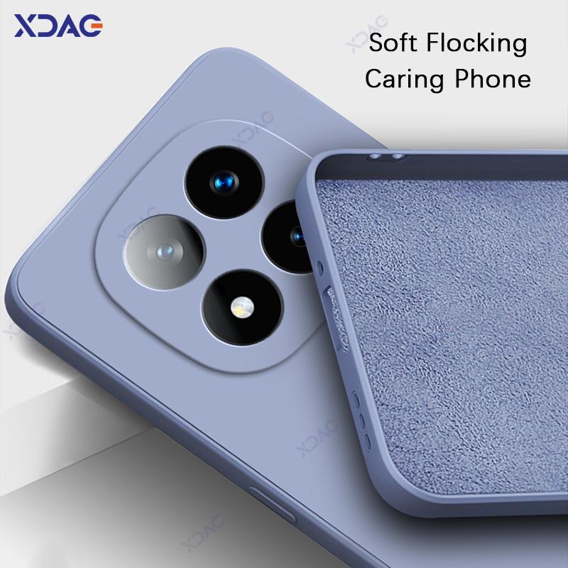 Phone Cases for Redmi Note 14 Pro Plus 5G Soft Square Liquid Silicone Back Cover RedmiNote14ProPlus Anti-fall Coque Bag