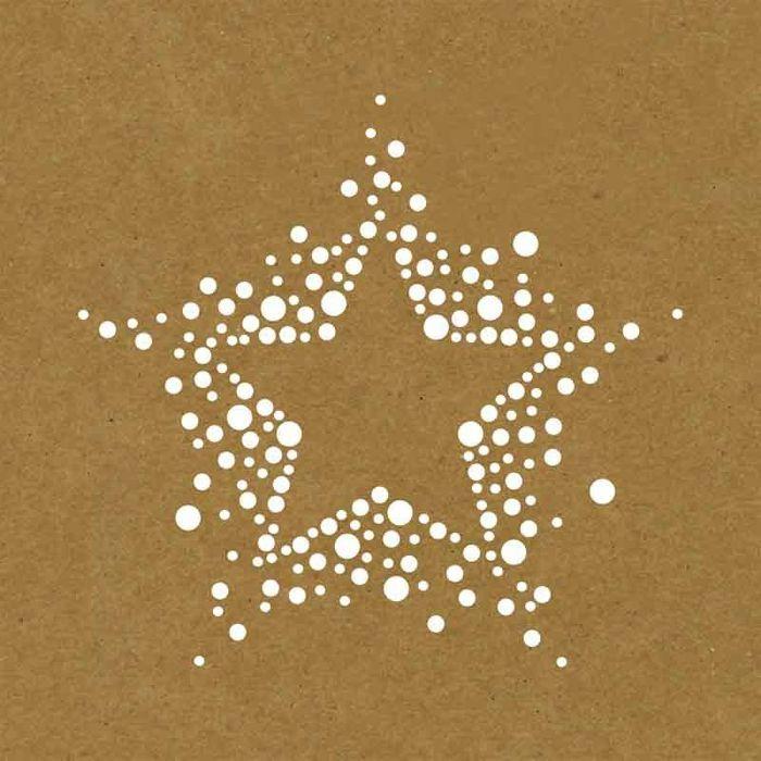 8 X 8 Inch Paper Stencil - Stars