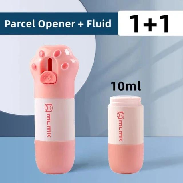Cat Paw Privacy Protector Eraser Correction Fluid Thermal Paper with Knife Parcel Box Opener Home Anti Peep Identity Information