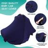 Solid Color Privacy Breastfeeding Shawl Muslin Fabric Baby Nursing Poncho Breastfeeding Cover