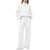 Women's  Half-Zip Sweatshirt And Wide Leg Pants Casual Loungewear Set
