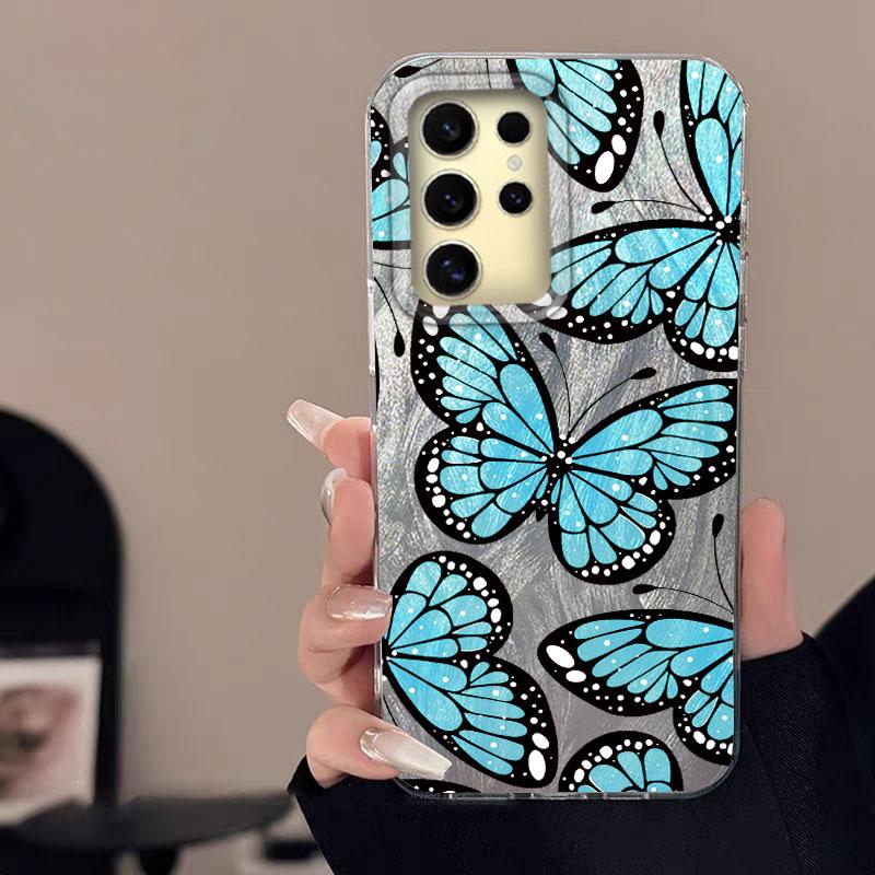 Case For Samsung Galaxy A56 S24 S25 Plus Ultra A15 A25 A55 A35 A16 A26 A36 5G Phone Cover Graffiti New Pink Love Patterns Bumper