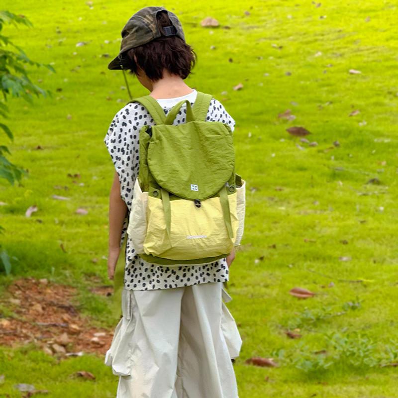Kids Unisex Drawstring Lightweight Nylon Backpack Toddler School Bag Travel