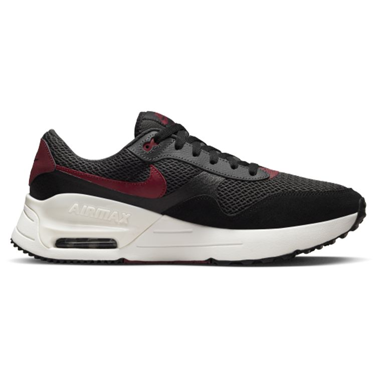 Nike Air Max SYSTM Black Team Red Men's Casual Lifestyle Sneakers DM9537-003