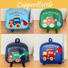 Stylish And Playful Childrens Backpack With Excavator Print Soft Oxford Fabric For Boys And Girls