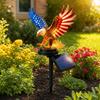 America 250th Anniversary Solar Eagle Garden Light, Patriotic Memorial Day Decor, Solar Powered Eagle Stake Light for 4th of July Yard, Outdoor